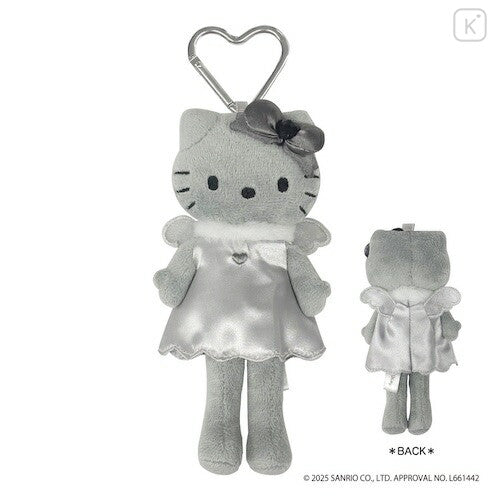 Japan SANRIO Sanrio NIC black and gray series long-legged kitty pendant love buckle