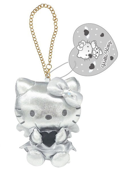 Sanrio (Japan) NIC Angel/Devil Kitty Keychain, Faux Leather, Chain