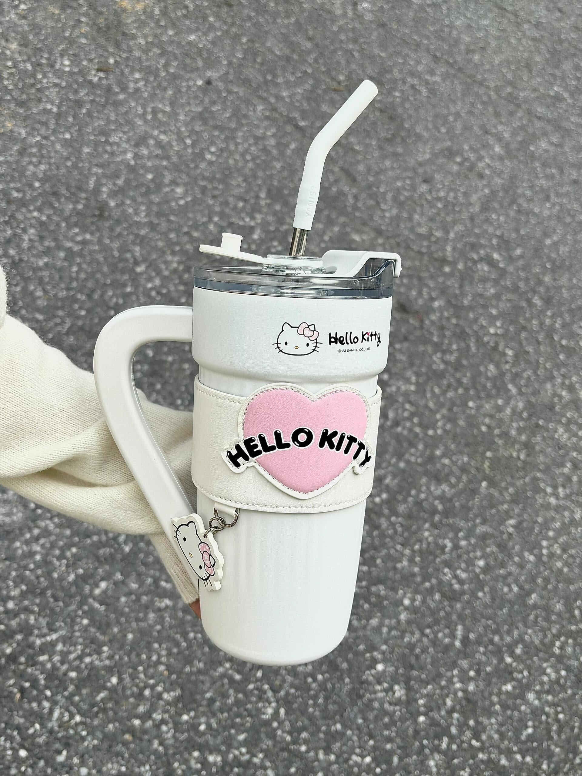 Sanrio 40 oz Tumbler with Handle & Carrier Bag