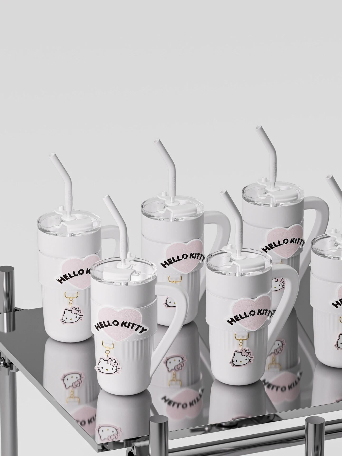 Sanrio 40 oz Tumbler with Handle & Carrier Bag