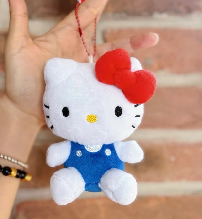 SANRIO NICE Kitty keychain (blue, chain) - same style worn by G-Dragon.