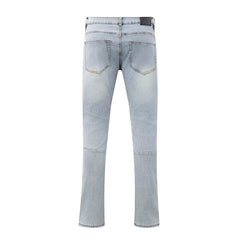 LOSTSHDWS Logo Patchwork Embroidered Slim Fit Unisex Jeans