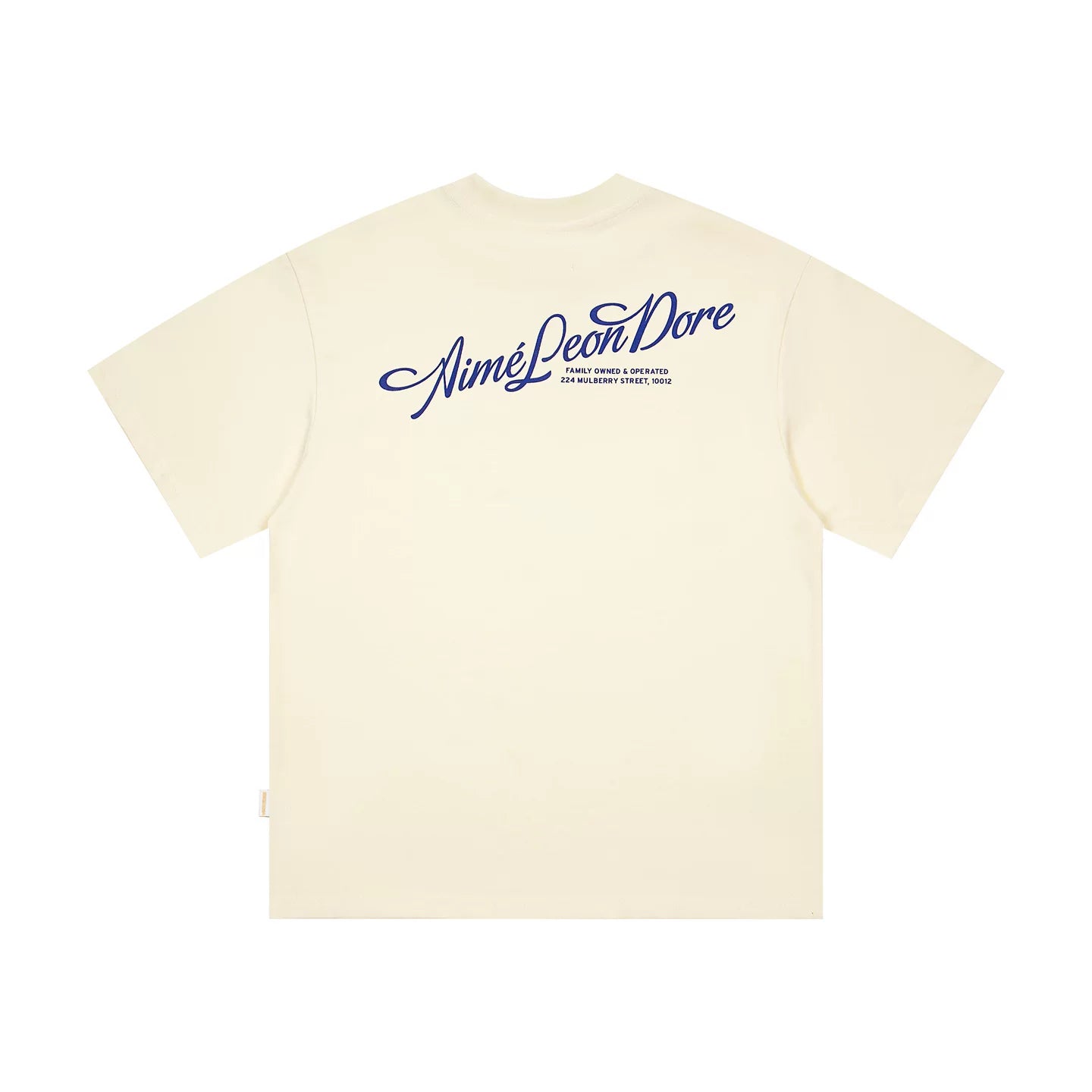AIME Retro Slogan Letter Print Unisex Couple Crew Neck Tee