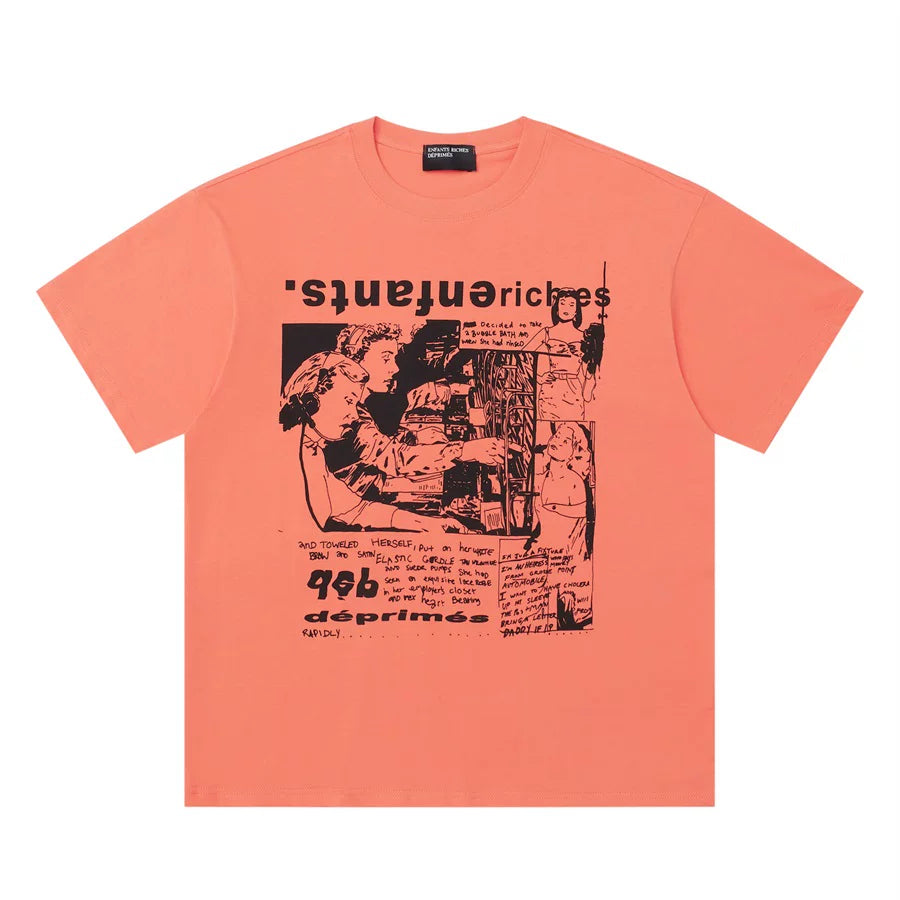 Enfants Riches Déprimés Niche High Street Unisex Loose Casual Short Sleeve Tee