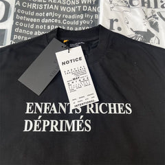 Enfants Riches Déprimés Classic Slogan Print Shoulder Sweat Unisex Loose Crew Neck Sleeveless Tank Top