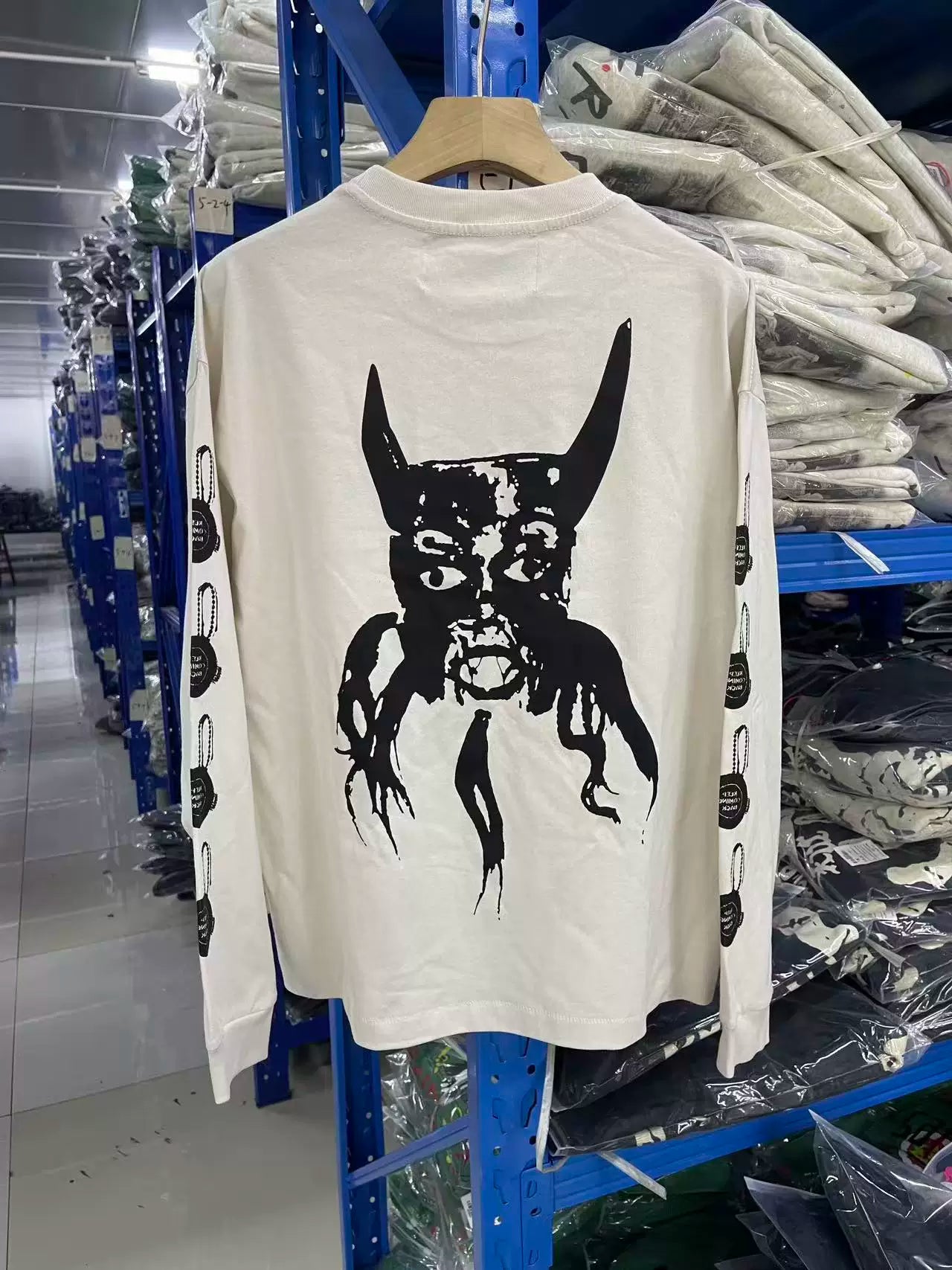 Enfants Riches Déprimés Tauren Alien Print Unisex Long Sleeve Tee