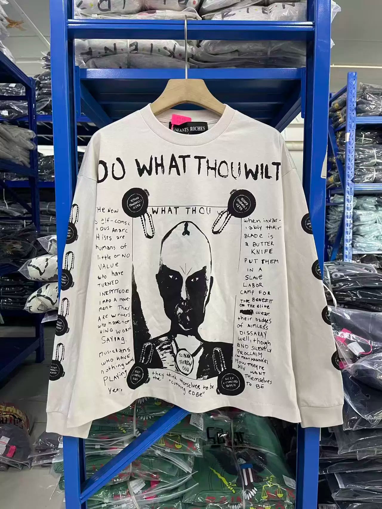 Enfants Riches Déprimés Tauren Alien Print Unisex Long Sleeve Tee