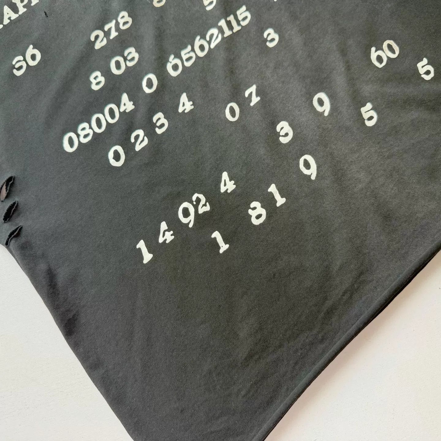 Enfants Riches Déprimés Washed Distressed Pin Detail Unisex Short Boxy Sleeveless Tee