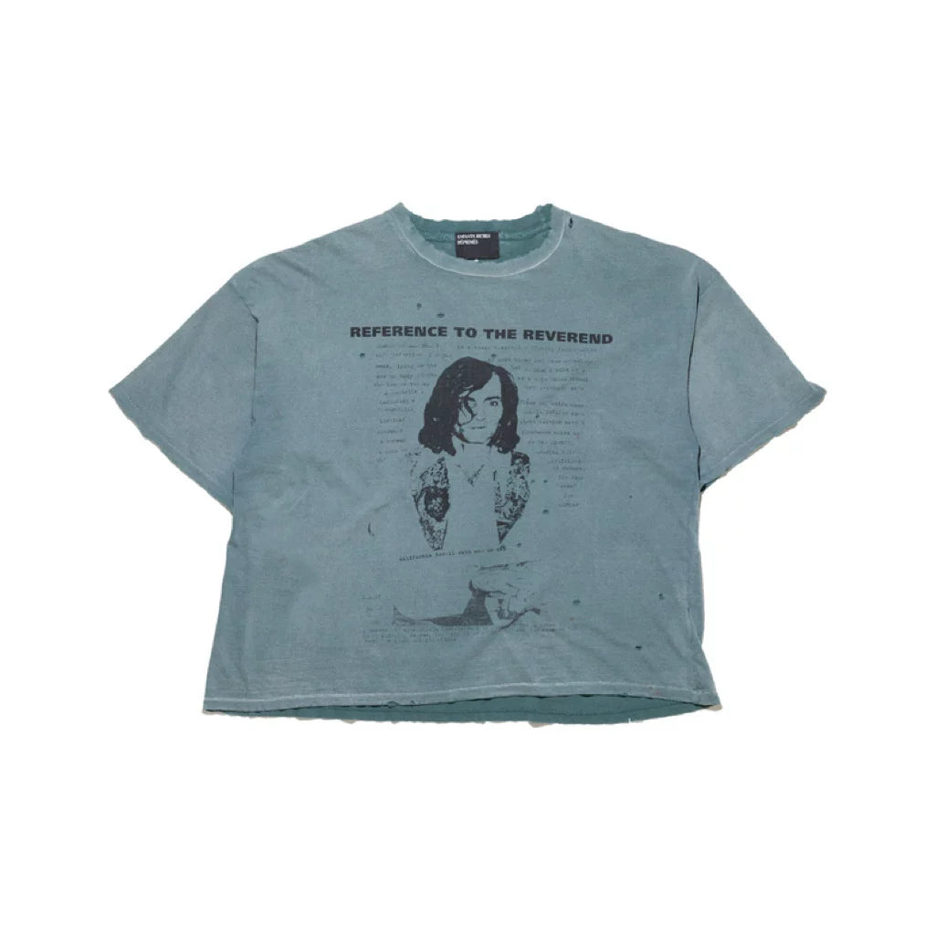 Enfants Riches Déprimés American Retro Figure Print Unisex Washed Worn Loose Short Sleeve Tee
