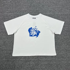 Mertra Classic Print Unisex Cotton Crew Neck Couple Short Sleeve Tee