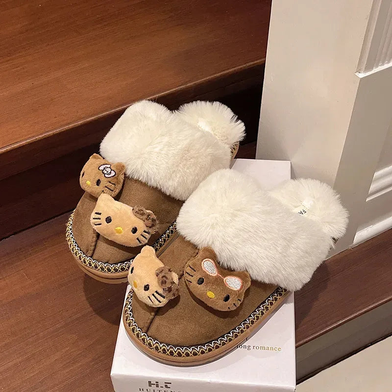 Hello Kitty Mini Plushie Slippers