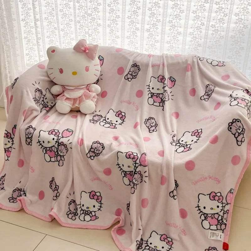 Hello Kitty Kawaii Nights Velvet Blanket