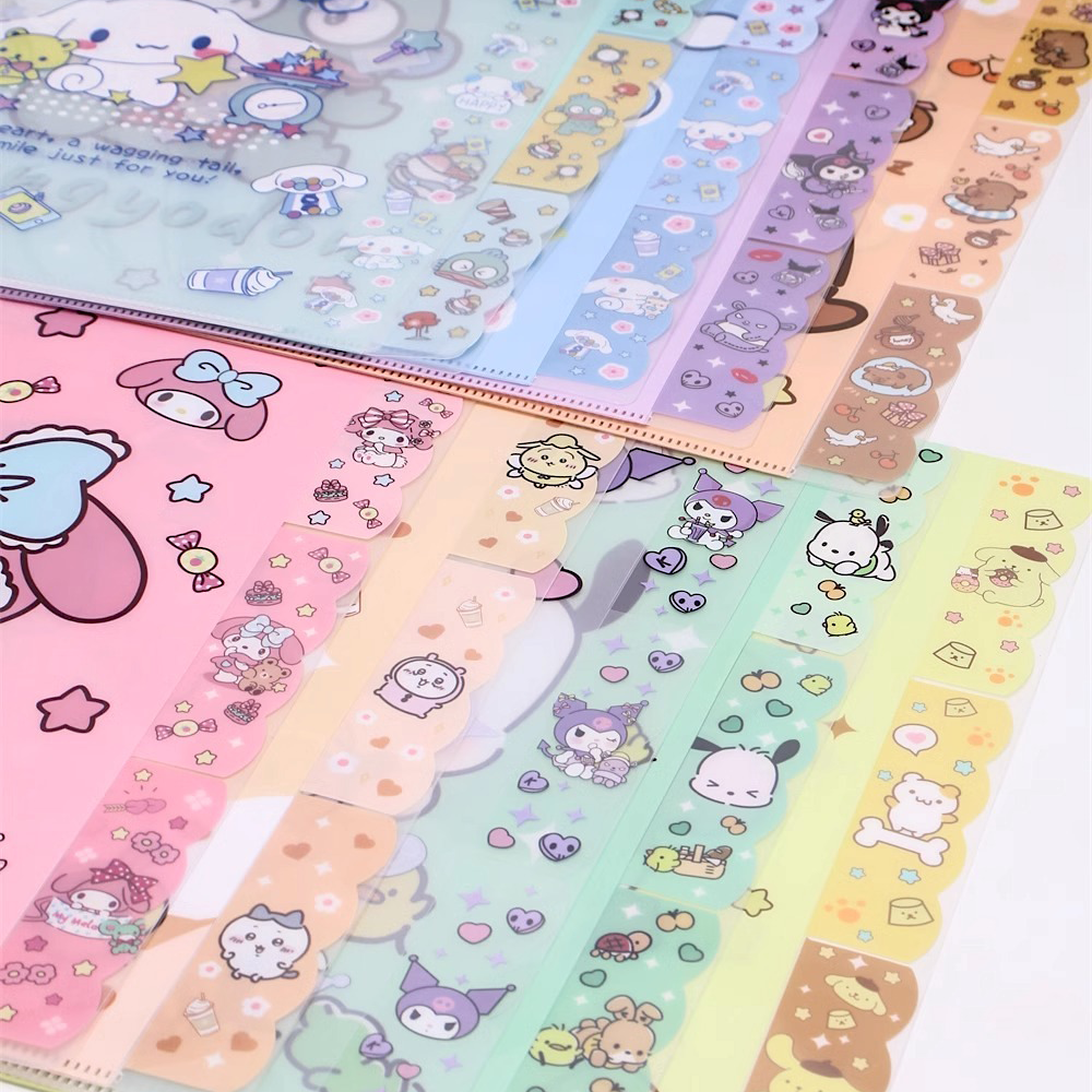 Sanrio Characters A4 Folder With Dividers - Cinnamoroll