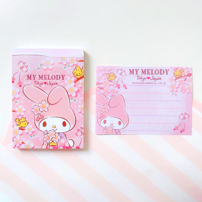 Sanrio Characters Memo Pad - Sakura Hana