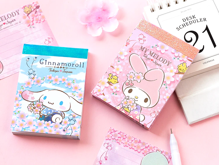 Sanrio Characters Memo Pad - Sakura Hana