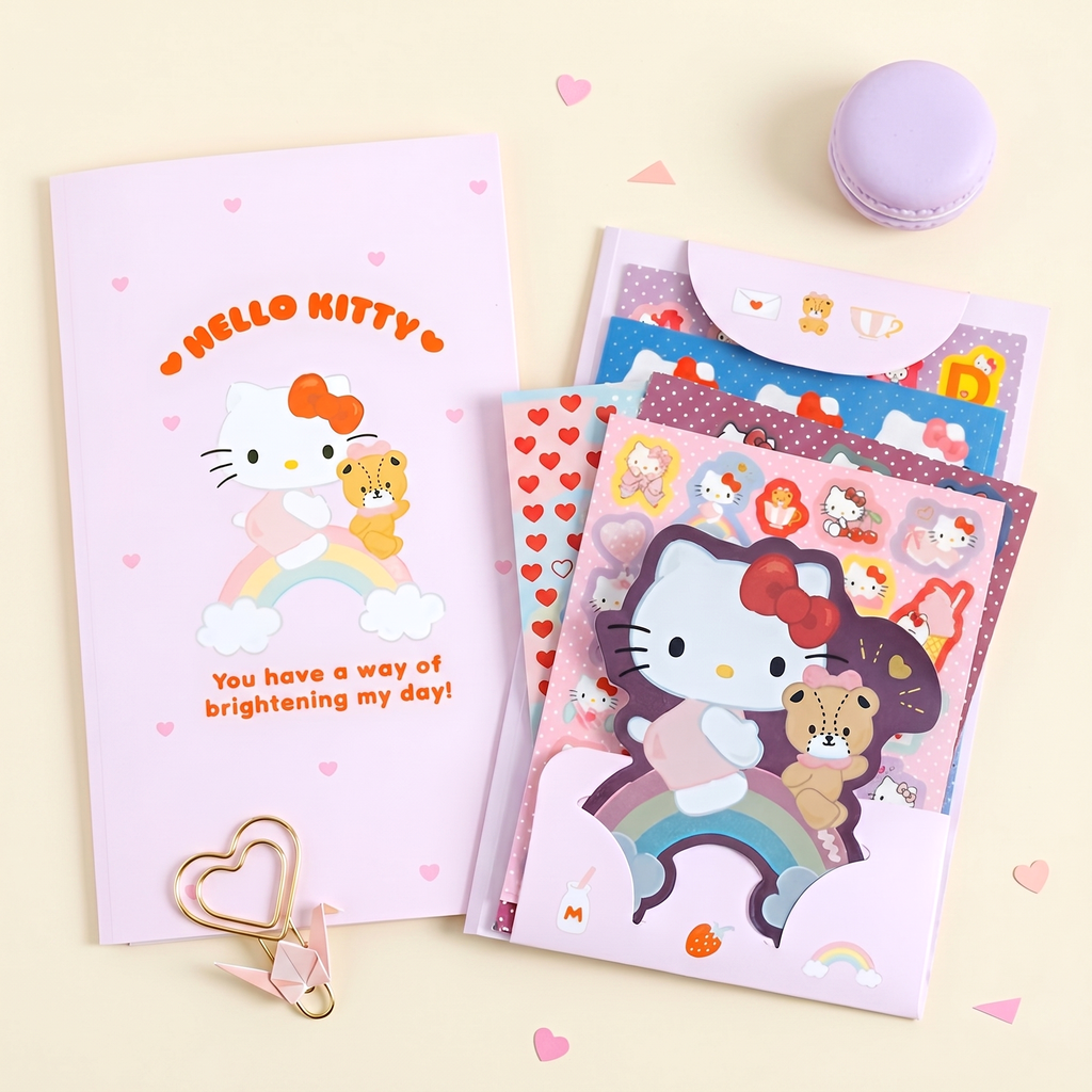Sanrio Characters Sticker Set - 8 Sheets (5 Types)