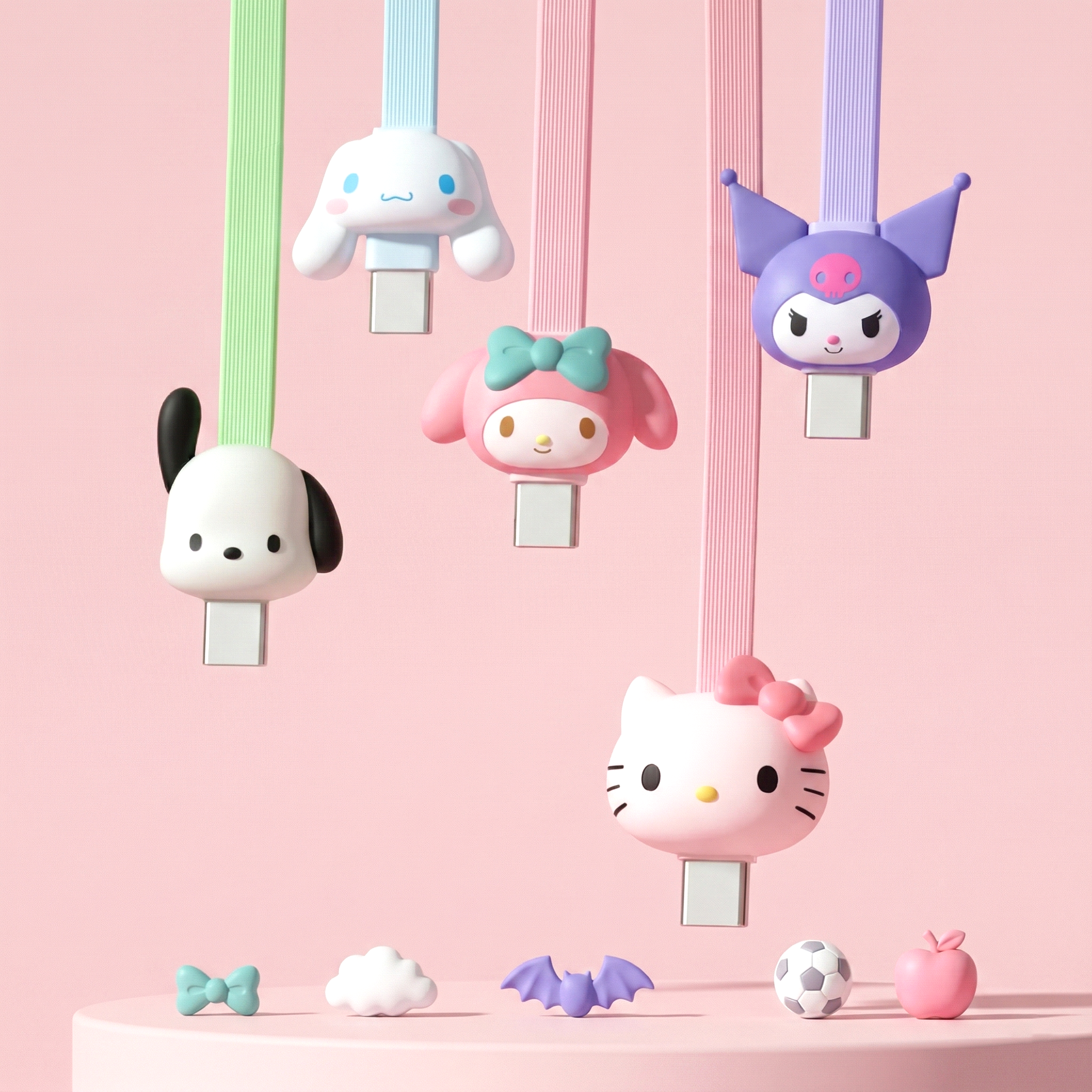Sanrio Characters Type-C & USB Fast Charging Cable