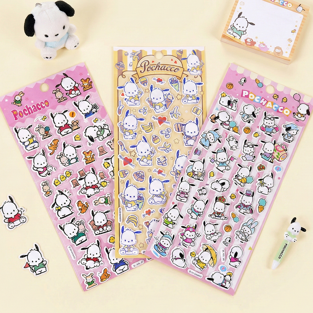 Sanrio Pochacco Puffy Stickers