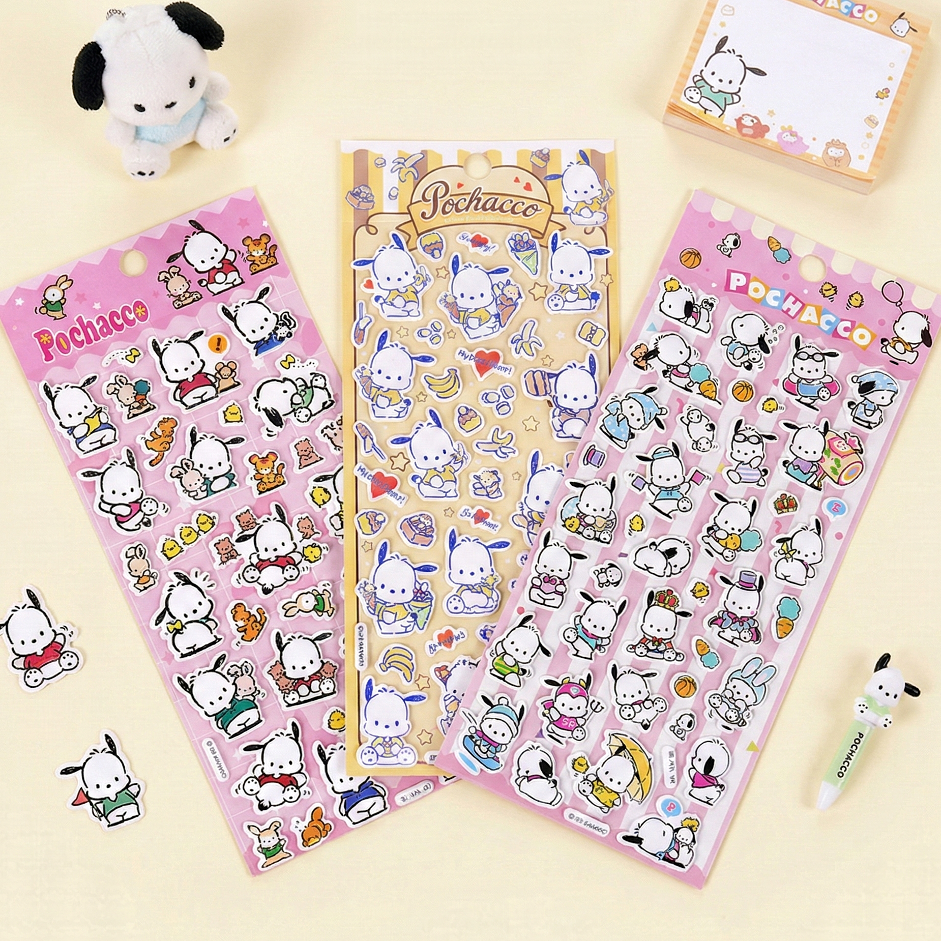 Sanrio Pochacco Puffy Stickers