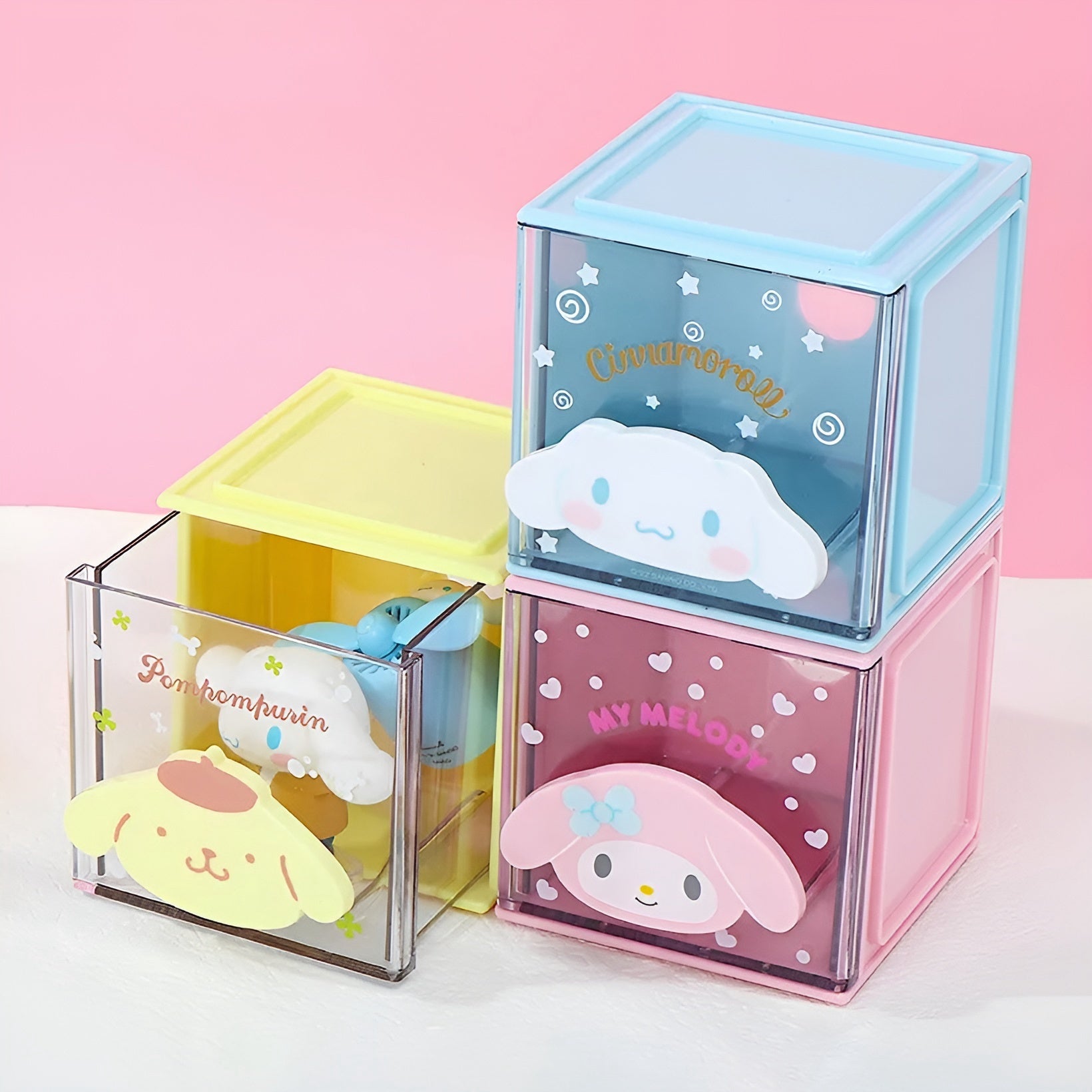 Sanrio Stack & Store Cubes - Clear Drawer Edition