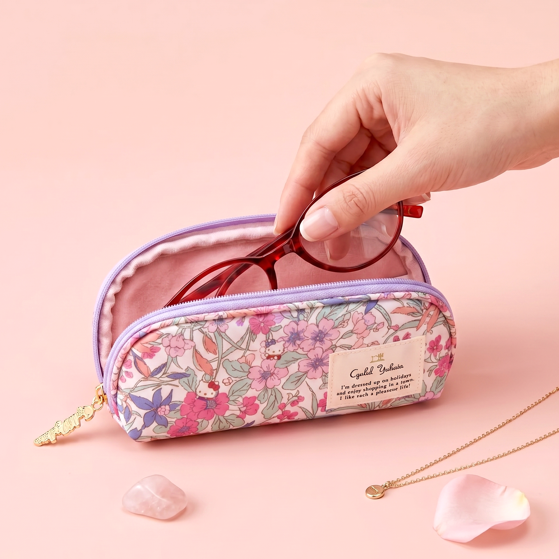 Sanrio x Liberty Fabrics Floral Glasses Case - Limited Edition