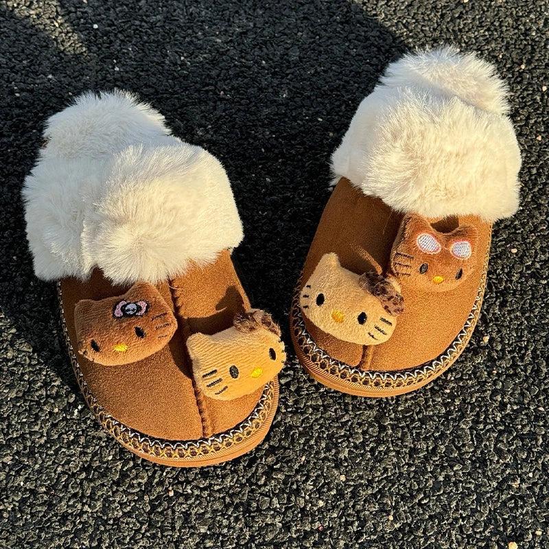 Hello Kitty Mini Plushie Slippers