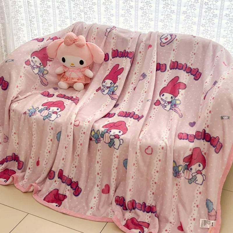 Hello Kitty Kawaii Nights Velvet Blanket