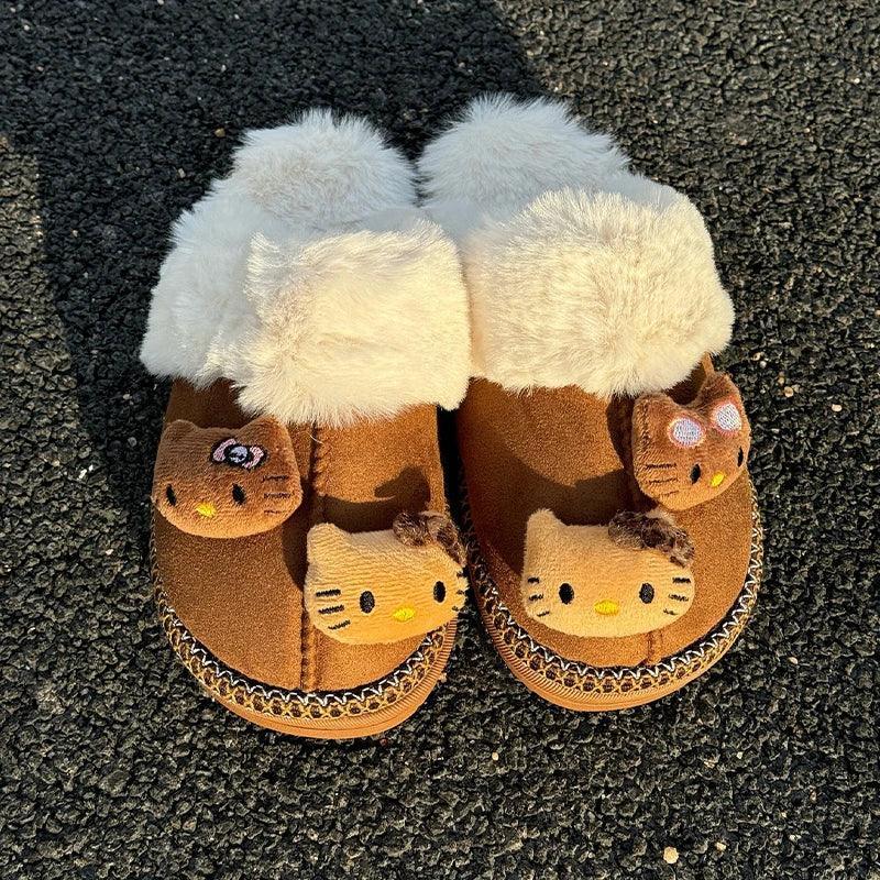 Hello Kitty Mini Plushie Slippers