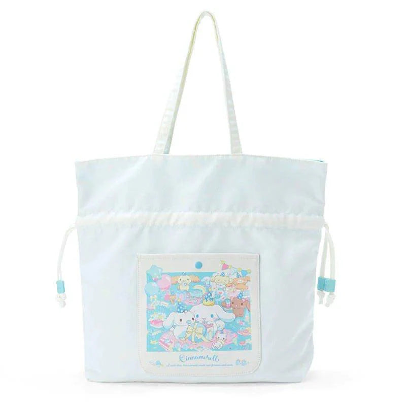 Cinnamoroll Family Drawstring Ruffled Canvas Bag