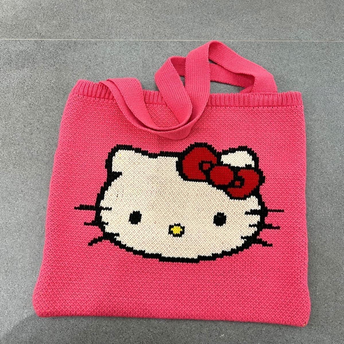 Hello Kitty Knitting Tote Bag