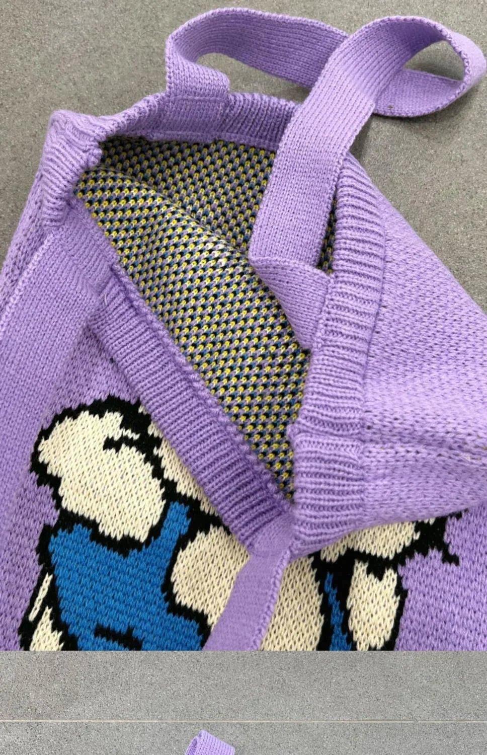 Hello Kitty Knitting Tote Bag