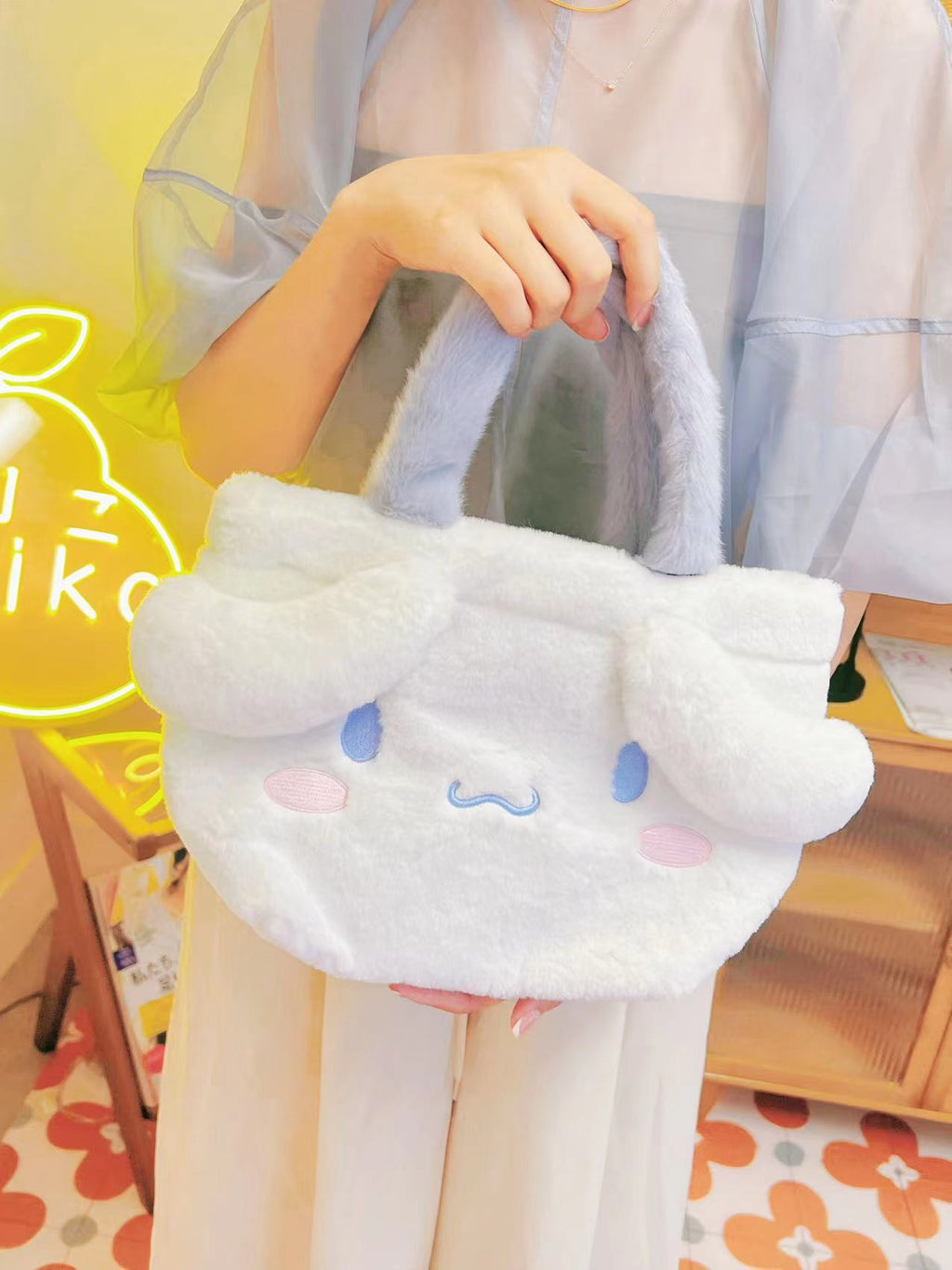 SANRIO Plush Clutch/Storage Bag (Japan)