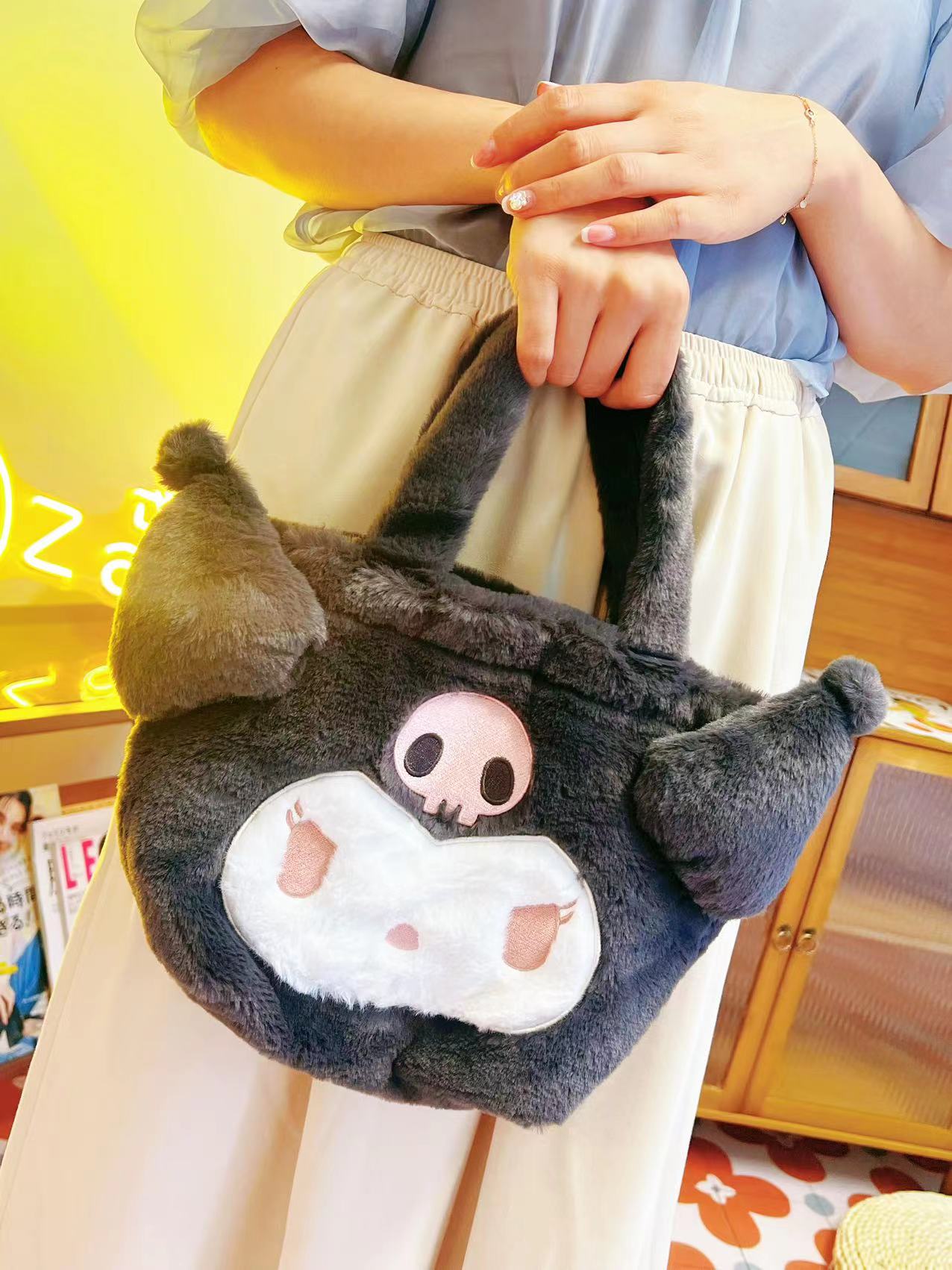 SANRIO Plush Clutch/Storage Bag (Japan)