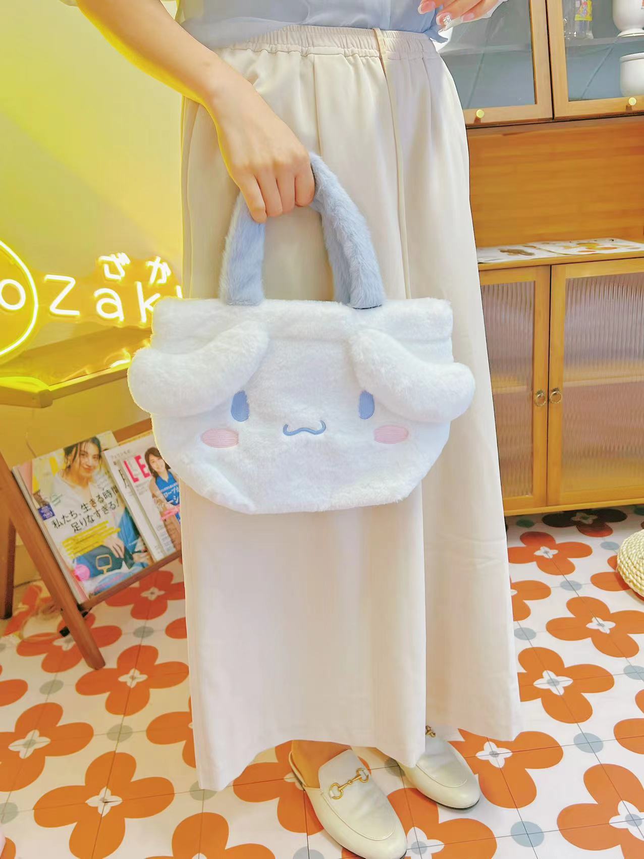 SANRIO Plush Clutch/Storage Bag (Japan)