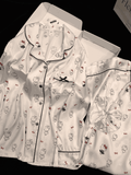 Hello Kitty Print Ice Silk Pajama Set