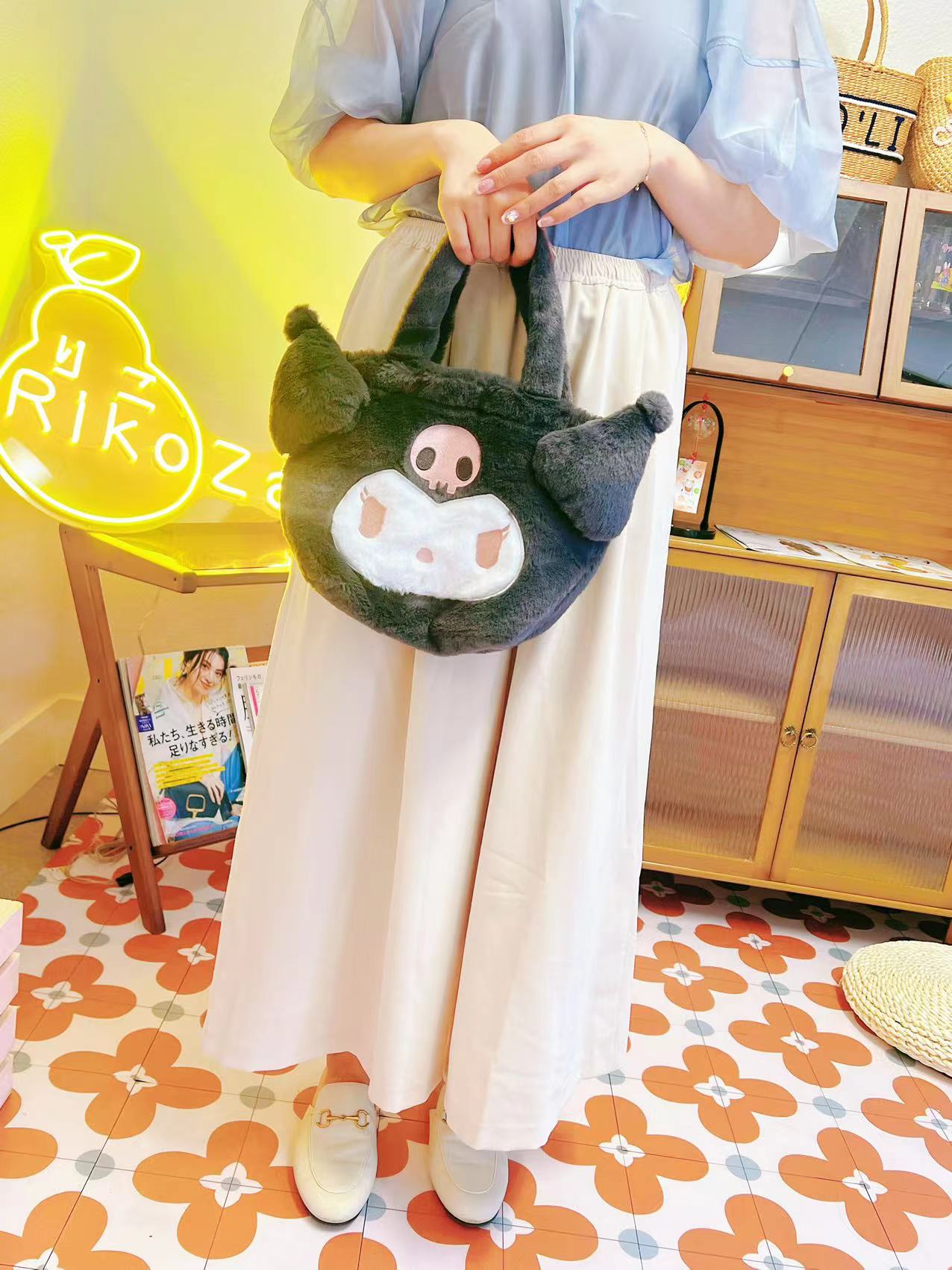 SANRIO Plush Clutch/Storage Bag (Japan)