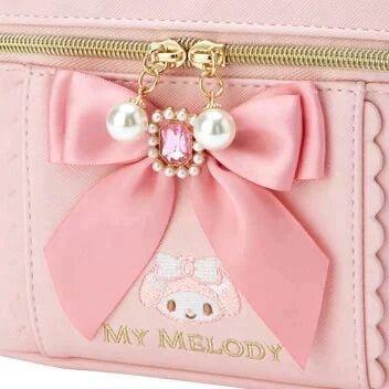 Sanrio Cute Bow Make Up Organizer with Pearl Zipper