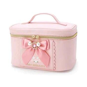 Sanrio Cute Bow Make Up Organizer with Pearl Zipper